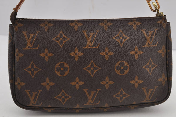 Authentic Louis Vuitton Monogram Pochette Accessoires Pouch M51980 LV 5156J