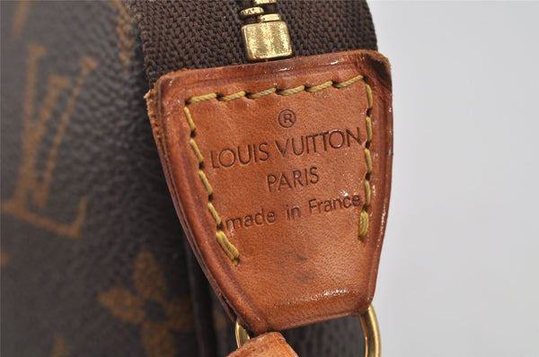 Authentic Louis Vuitton Monogram Pochette Accessoires Pouch M51980 LV 5156J