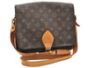 Authentic Louis Vuitton Monogram Cartouchiere GM M51252 Shoulder Cross Bag 5156K