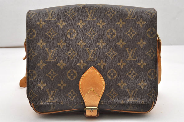 Authentic Louis Vuitton Monogram Cartouchiere GM M51252 Shoulder Cross Bag 5156K
