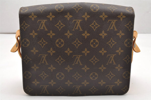Authentic Louis Vuitton Monogram Cartouchiere GM M51252 Shoulder Cross Bag 5156K
