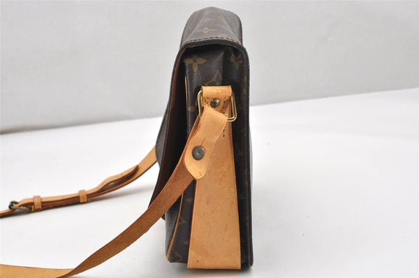 Authentic Louis Vuitton Monogram Cartouchiere GM M51252 Shoulder Cross Bag 5156K