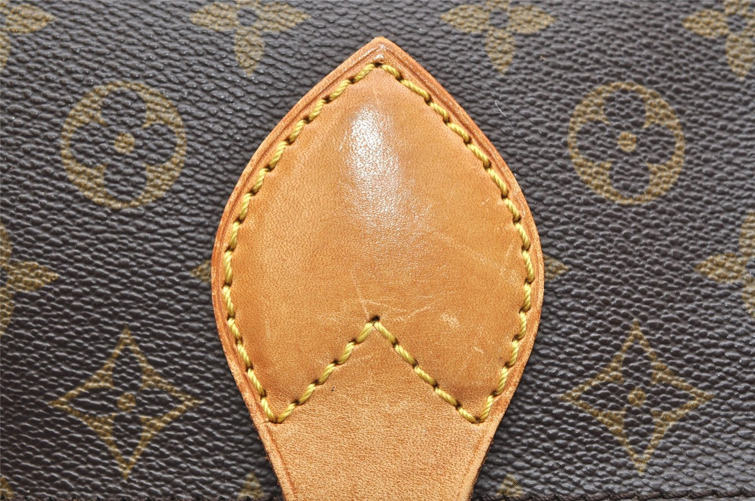 Authentic Louis Vuitton Monogram Cartouchiere GM M51252 Shoulder Cross Bag 5156K