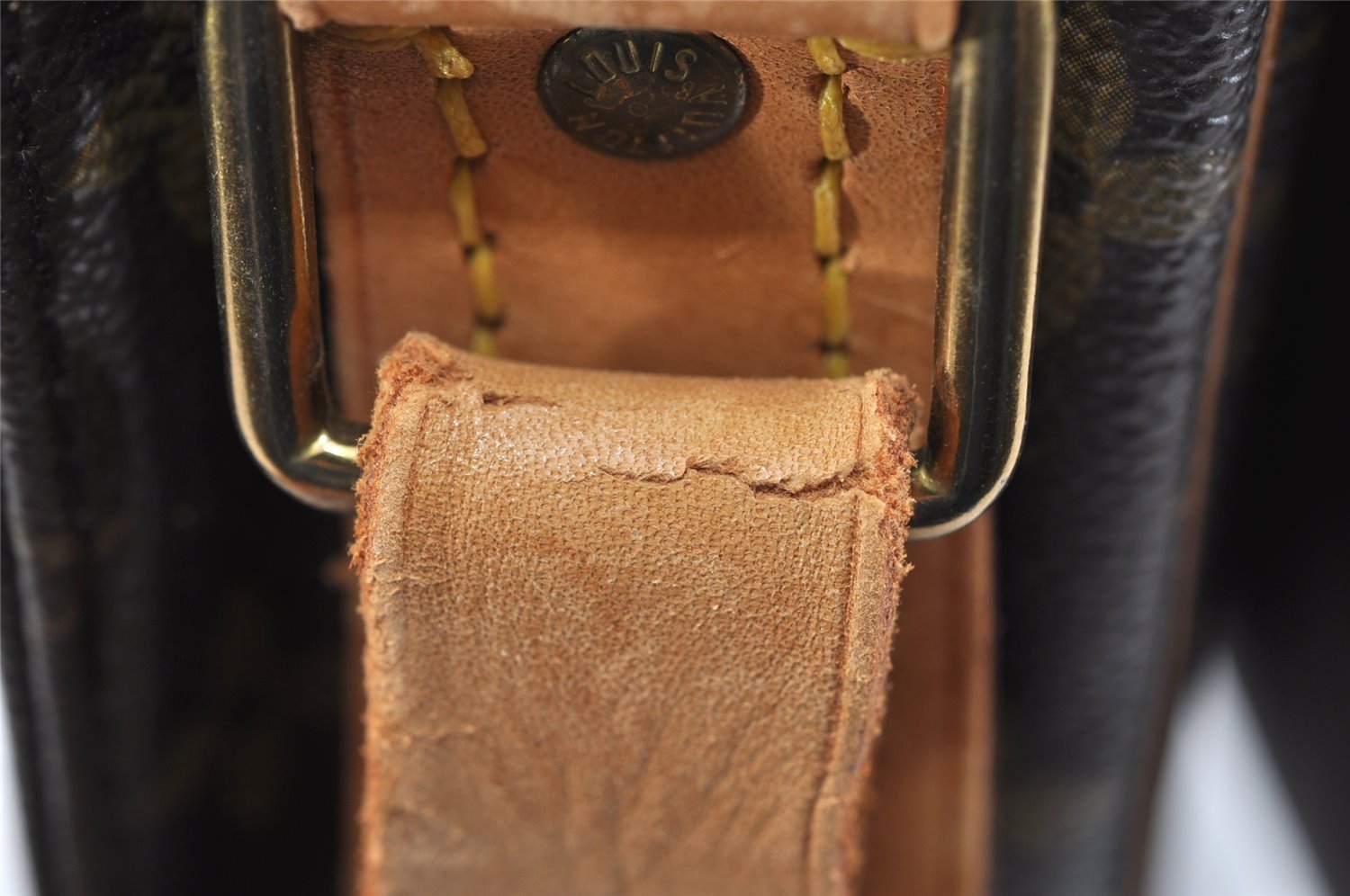 Authentic Louis Vuitton Monogram Cartouchiere GM M51252 Shoulder Cross Bag 5156K