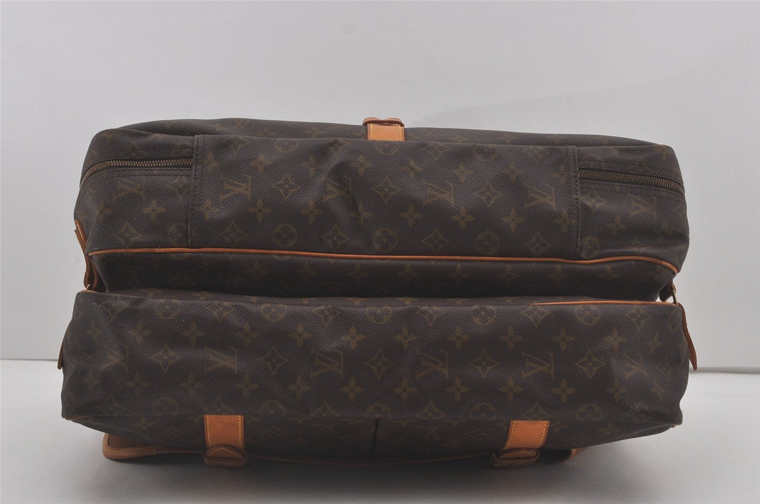 Auth Louis Vuitton Monogram Sac Chasse 2Way Shoulder Boston Bag M41140 LV 5158I