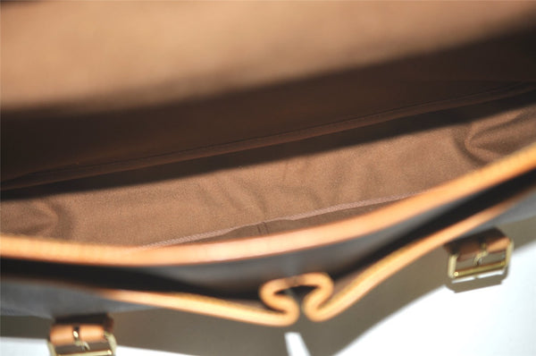 Auth Louis Vuitton Monogram Sac Chasse 2Way Shoulder Boston Bag M41140 LV 5158I