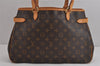 Authentic Louis Vuitton Monogram Batignolles Horizontal Tote Bag M51154 LV 5158J