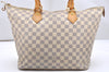 Authentic Louis Vuitton Damier Azur Saleya MM Shoulder Tote Bag N51185 LV 5158K