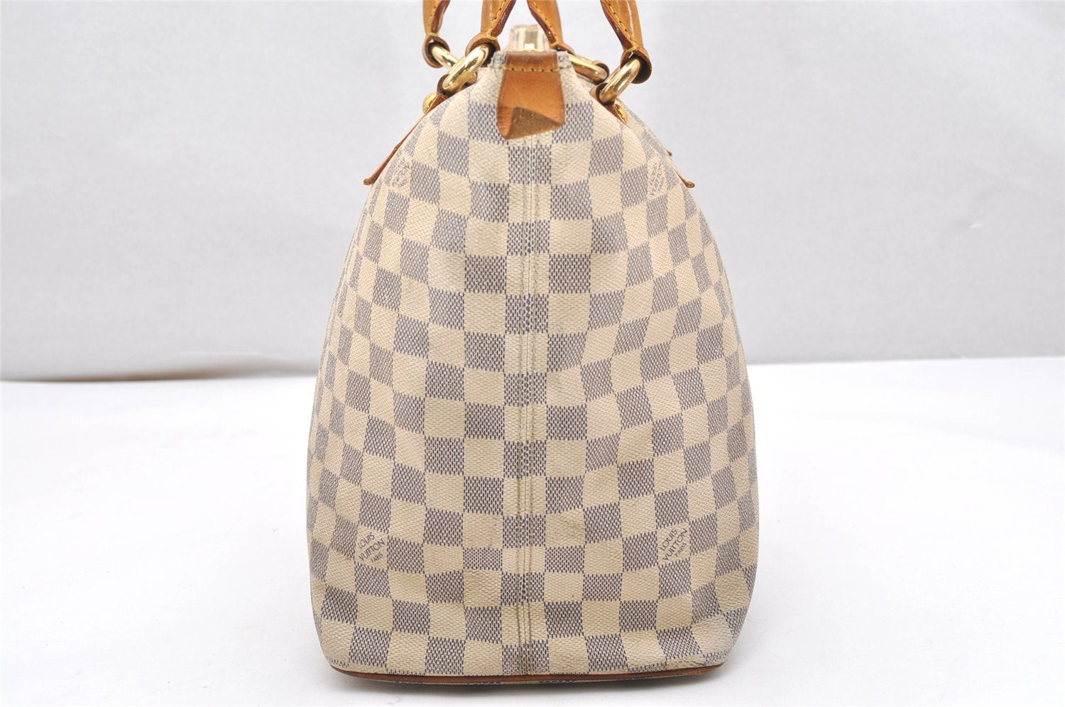Authentic Louis Vuitton Damier Azur Saleya MM Shoulder Tote Bag N51185 LV 5158K