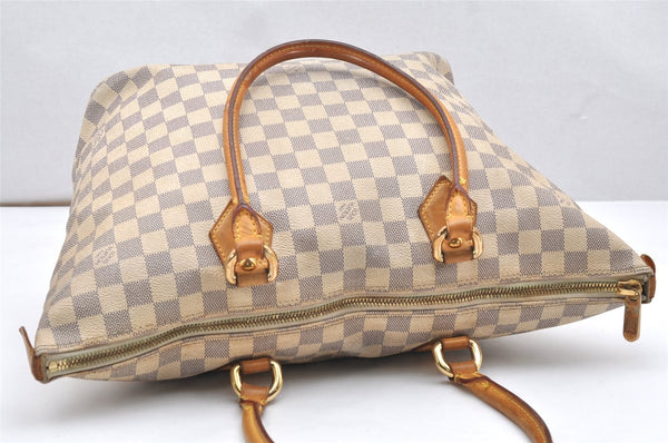 Authentic Louis Vuitton Damier Azur Saleya MM Shoulder Tote Bag N51185 LV 5158K