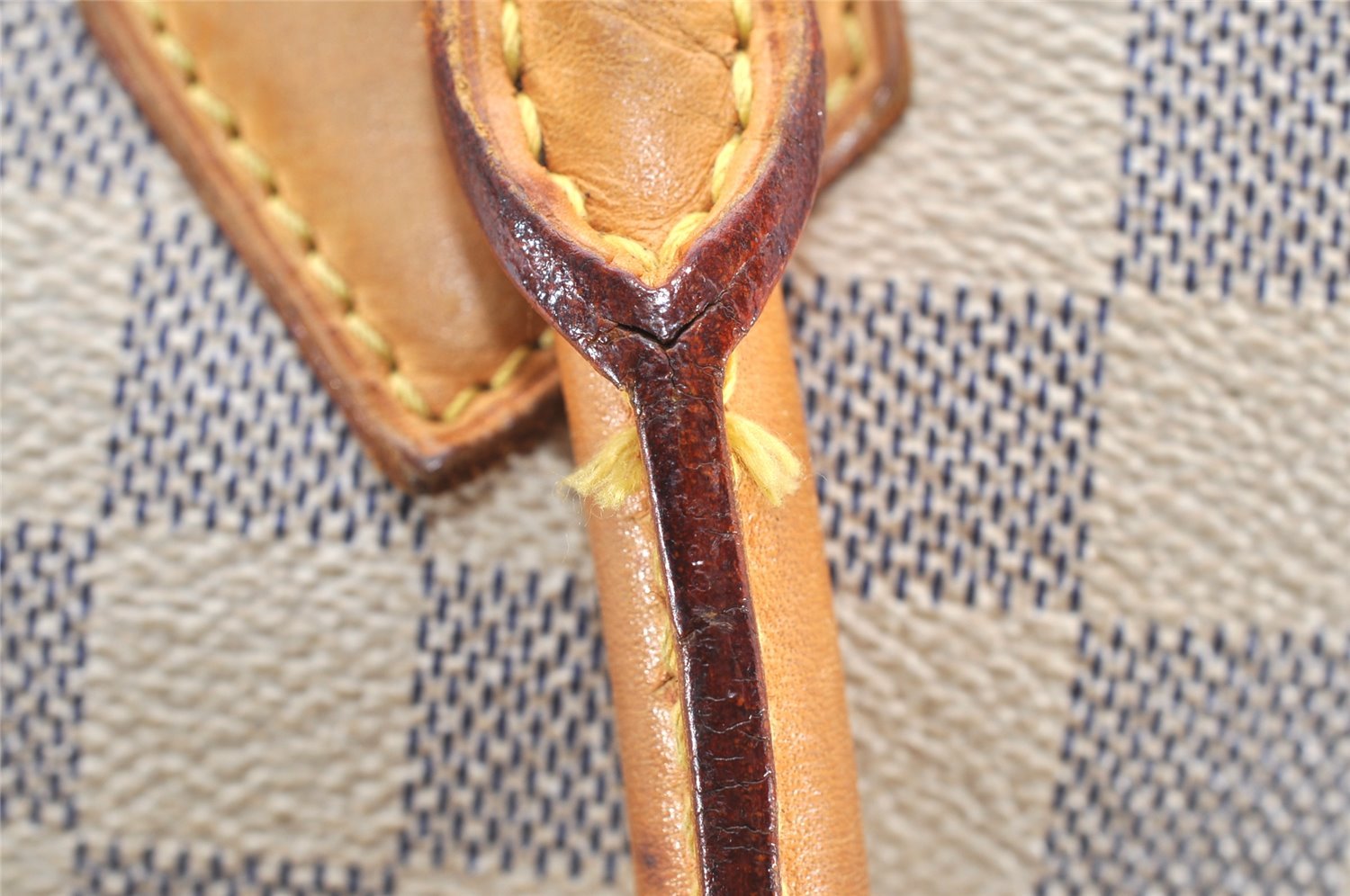 Authentic Louis Vuitton Damier Azur Saleya MM Shoulder Tote Bag N51185 LV 5158K