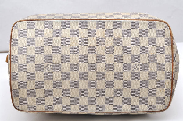 Authentic Louis Vuitton Damier Azur Saleya MM Shoulder Tote Bag N51185 LV 5158K