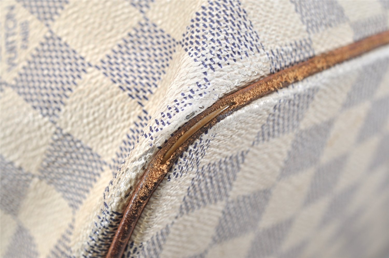 Authentic Louis Vuitton Damier Azur Saleya MM Shoulder Tote Bag N51185 LV 5158K