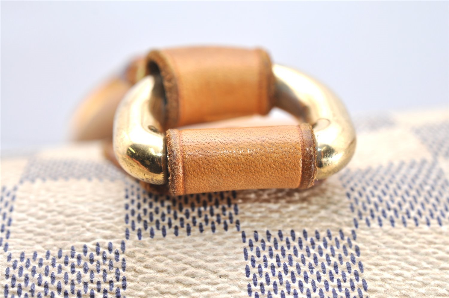 Authentic Louis Vuitton Damier Azur Saleya MM Shoulder Tote Bag N51185 LV 5158K