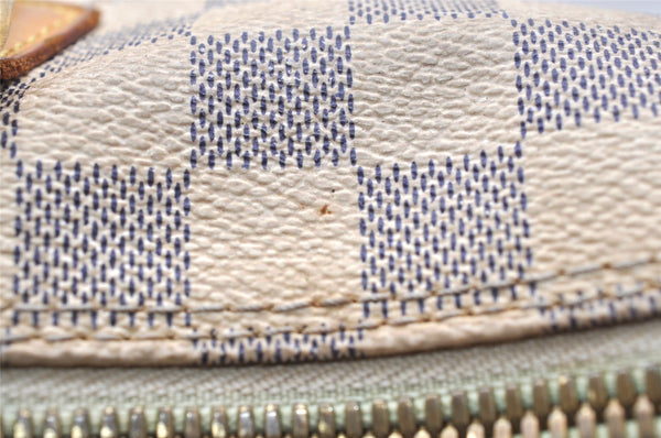 Authentic Louis Vuitton Damier Azur Saleya MM Shoulder Tote Bag N51185 LV 5158K