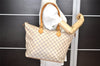 Authentic Louis Vuitton Damier Azur Saleya MM Shoulder Tote Bag N51185 LV 5158K