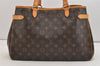 Authentic Louis Vuitton Monogram Batignolles Horizontal Tote Bag M51154 LV 5159J