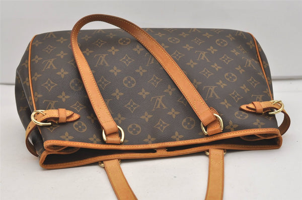 Authentic Louis Vuitton Monogram Batignolles Horizontal Tote Bag M51154 LV 5159J