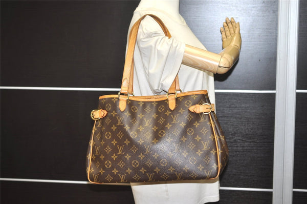 Authentic Louis Vuitton Monogram Batignolles Horizontal Tote Bag M51154 LV 5159J