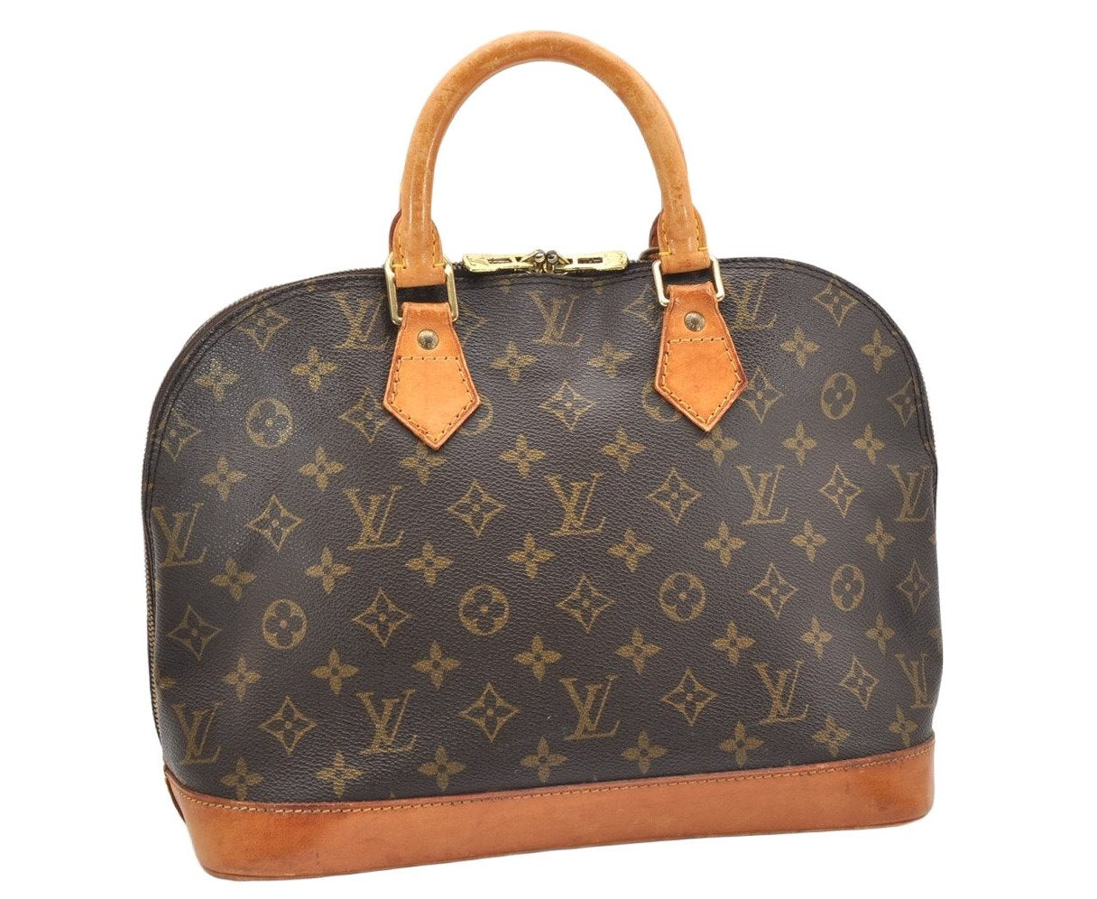 Authentic Louis Vuitton Monogram Alma Hand Bag Purse M51130 LV 5159K