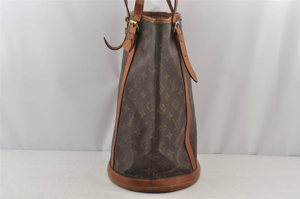 Authentic Louis Vuitton Monogram Bucket GM Shoulder Tote Bag M42236 Junk 5160J