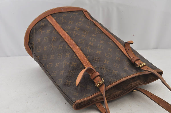 Authentic Louis Vuitton Monogram Bucket GM Shoulder Tote Bag M42236 Junk 5160J