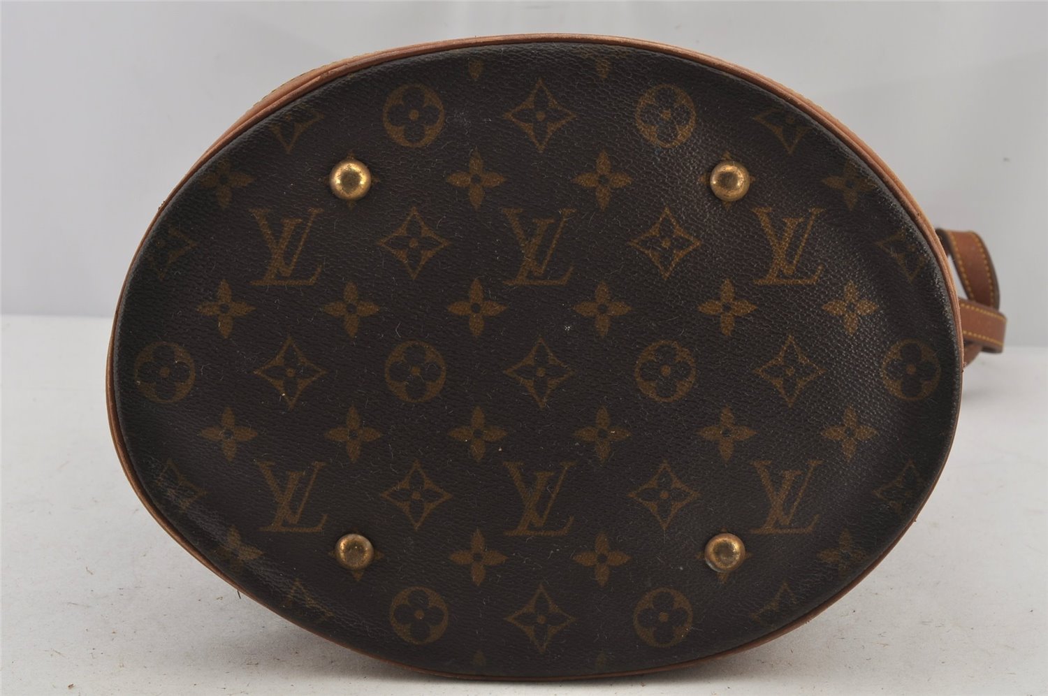 Authentic Louis Vuitton Monogram Bucket GM Shoulder Tote Bag M42236 Junk 5160J