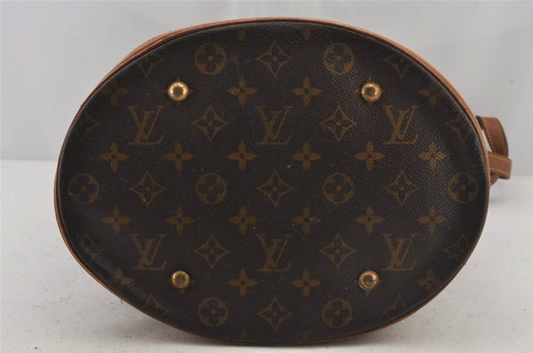 Authentic Louis Vuitton Monogram Bucket GM Shoulder Tote Bag M42236 Junk 5160J