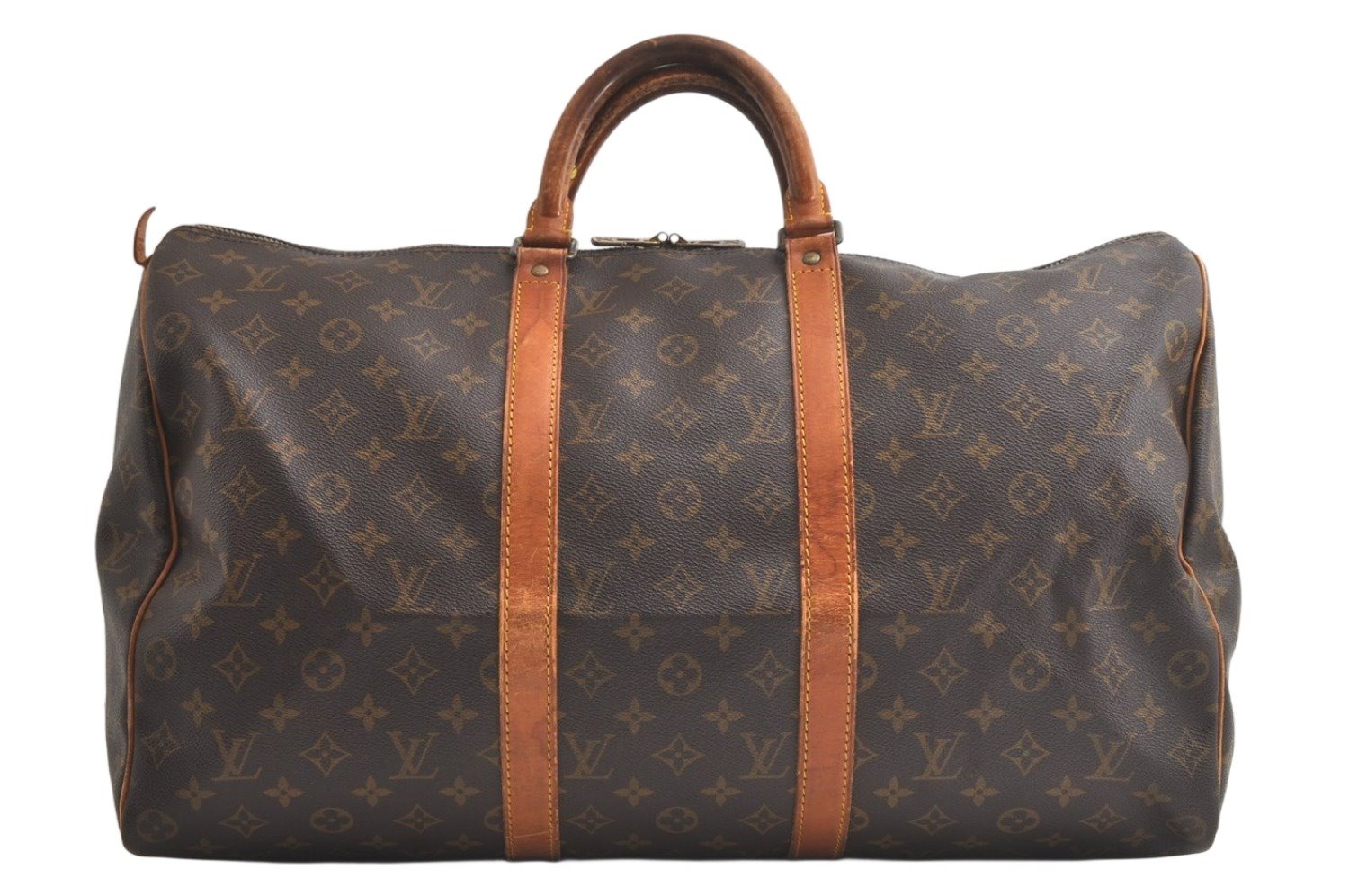 Authentic Louis Vuitton Monogram Keepall 50 Travel Boston Bag M41426 LV 5160K