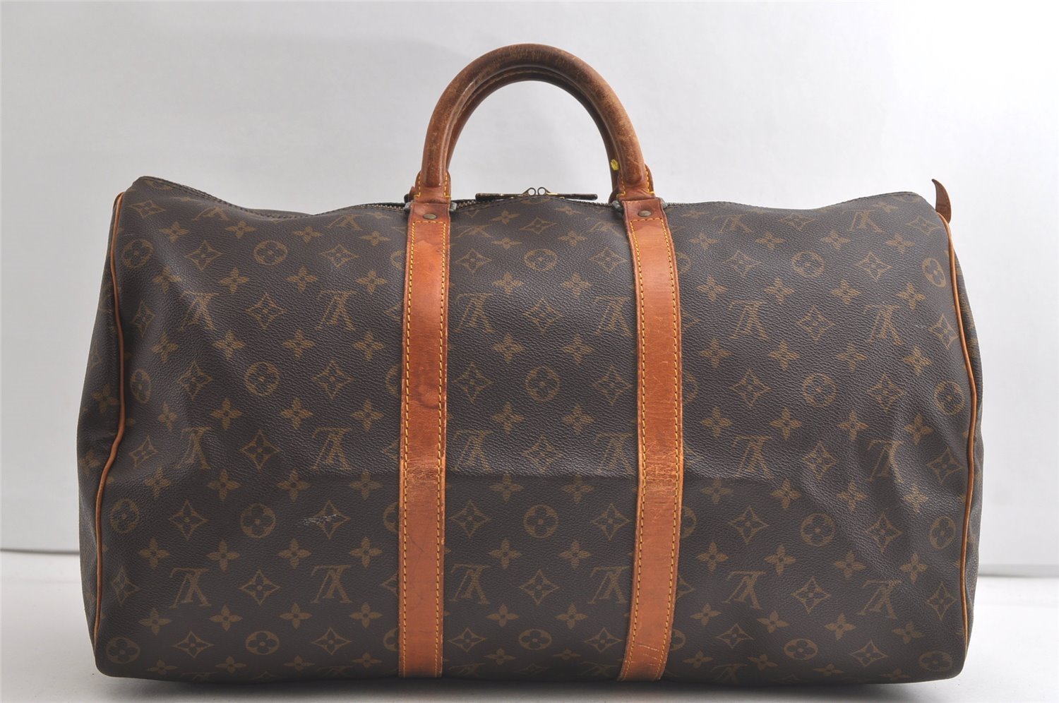 Authentic Louis Vuitton Monogram Keepall 50 Travel Boston Bag M41426 LV 5160K