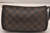 Authentic Louis Vuitton Damier Navona Hand Bag Pouch Purse N51983 LV 5161J