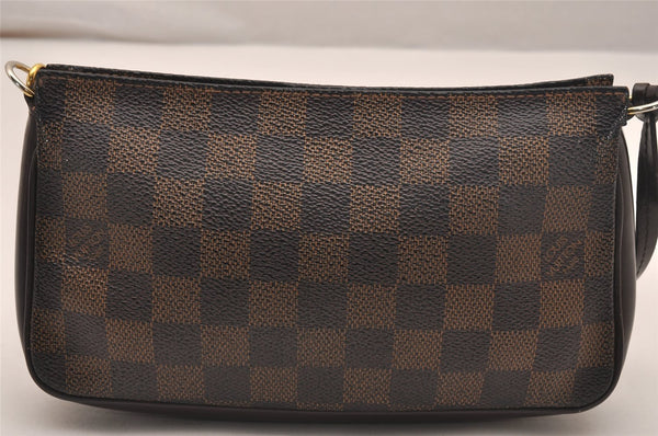 Authentic Louis Vuitton Damier Navona Hand Bag Pouch Purse N51983 LV 5161J