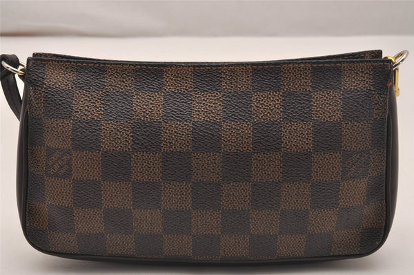 Authentic Louis Vuitton Damier Navona Hand Bag Pouch Purse N51983 LV 5161J