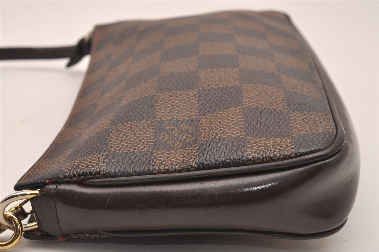 Authentic Louis Vuitton Damier Navona Hand Bag Pouch Purse N51983 LV 5161J