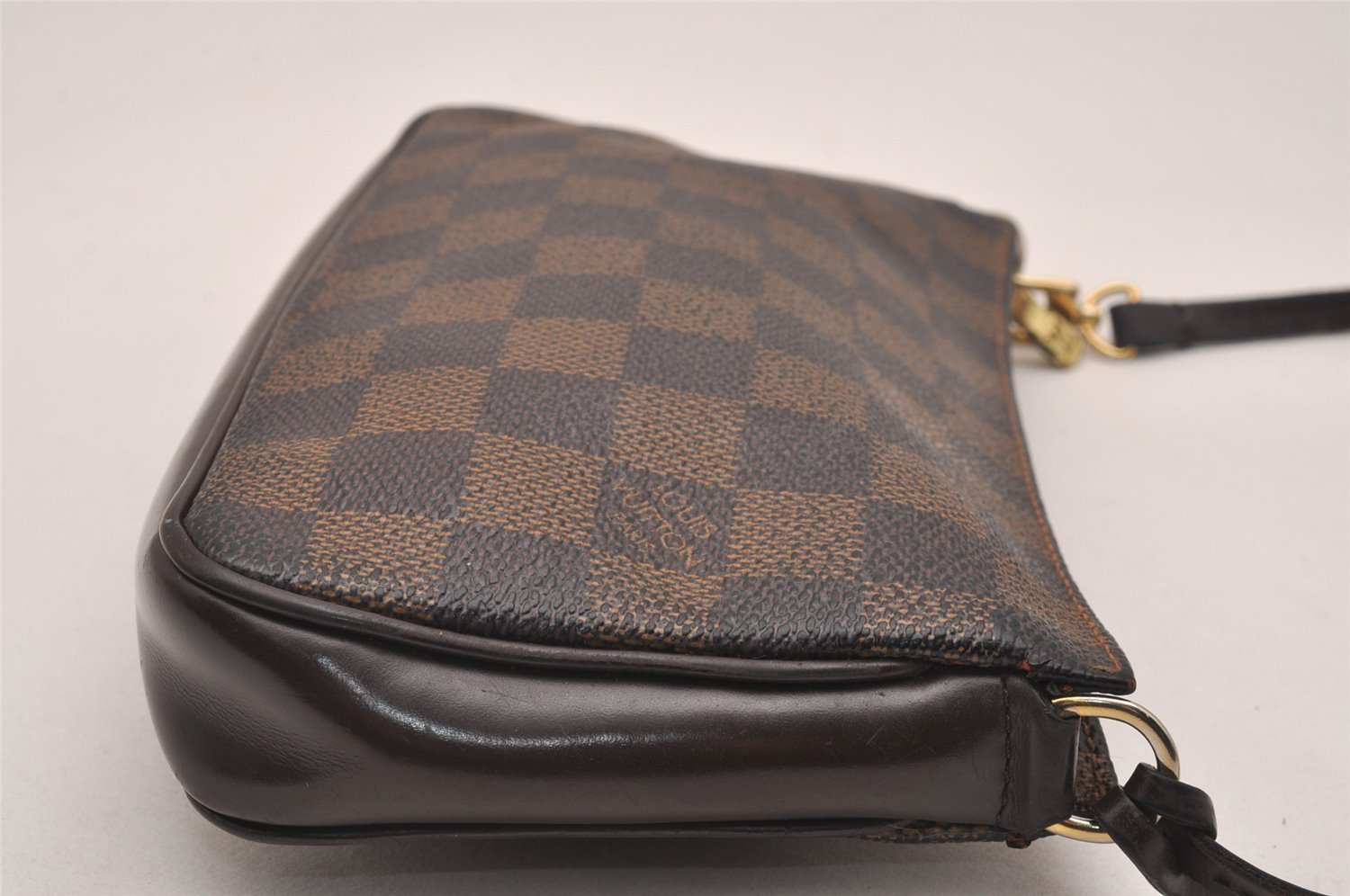 Authentic Louis Vuitton Damier Navona Hand Bag Pouch Purse N51983 LV 5161J