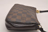 Authentic Louis Vuitton Damier Navona Hand Bag Pouch Purse N51983 LV 5161J