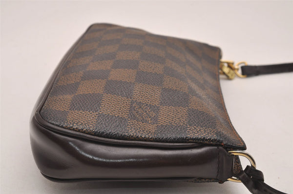 Authentic Louis Vuitton Damier Navona Hand Bag Pouch Purse N51983 LV 5161J