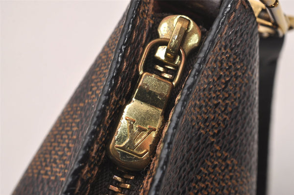 Authentic Louis Vuitton Damier Navona Hand Bag Pouch Purse N51983 LV 5161J