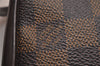 Authentic Louis Vuitton Damier Navona Hand Bag Pouch Purse N51983 LV 5161J