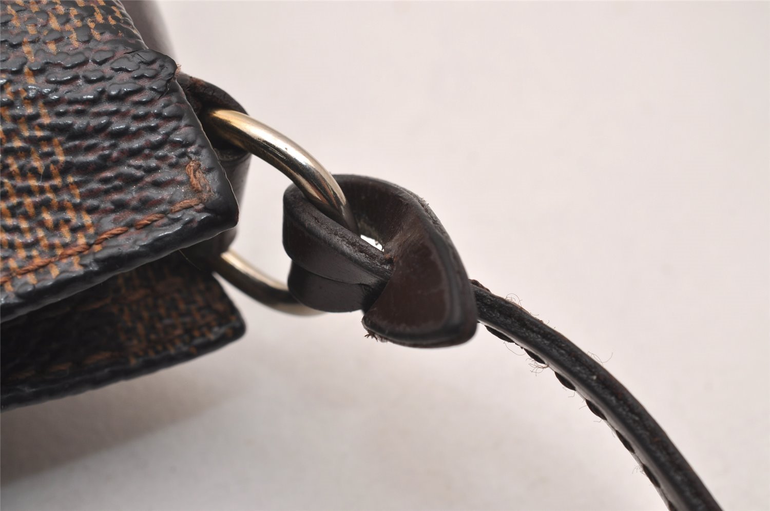 Authentic Louis Vuitton Damier Navona Hand Bag Pouch Purse N51983 LV 5161J