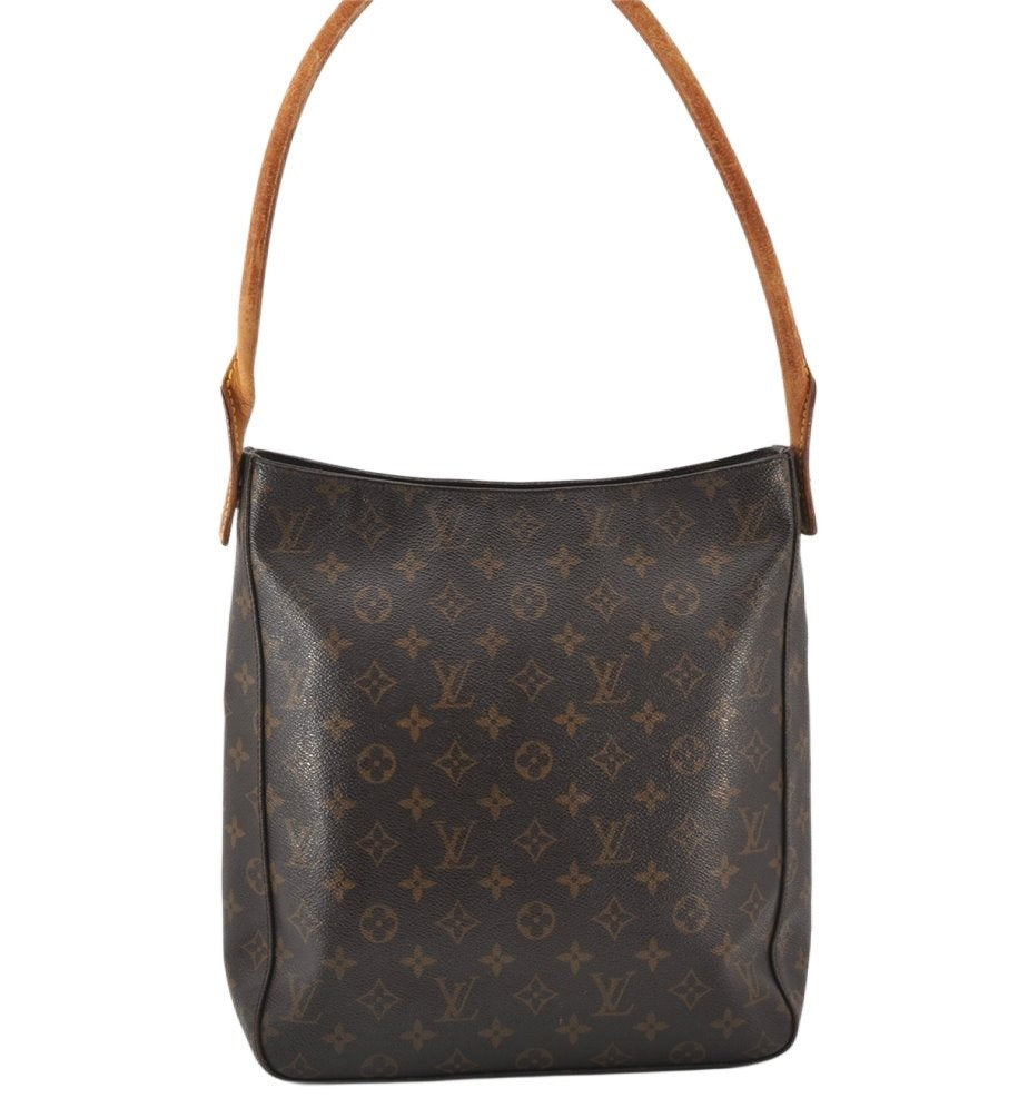 Authentic Louis Vuitton Monogram Looping GM Shoulder Bag M51145 LV 5162K