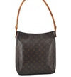 Authentic Louis Vuitton Monogram Looping GM Shoulder Bag M51145 LV 5162K