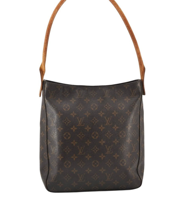 Authentic Louis Vuitton Monogram Looping GM Shoulder Bag M51145 LV 5162K