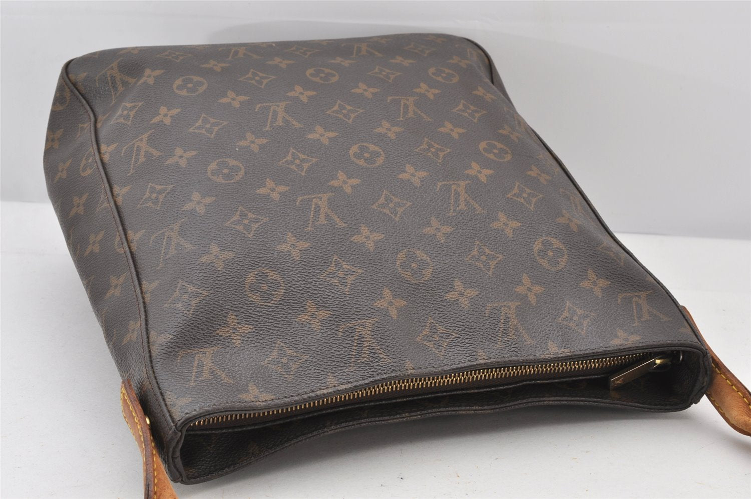 Authentic Louis Vuitton Monogram Looping GM Shoulder Bag M51145 LV 5162K