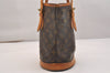 Authentic Louis Vuitton Monogram Bucket PM Shoulder Tote Bag M42238 LV 5163J