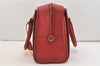 Authentic PRADA Vintage Leather Nappa Shoulder Hand Bag Purse Red 5164J