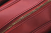 Authentic PRADA Vintage Leather Nappa Shoulder Hand Bag Purse Red 5164J