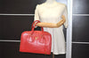 Authentic PRADA Vintage Leather Nappa Shoulder Hand Bag Purse Red 5164J