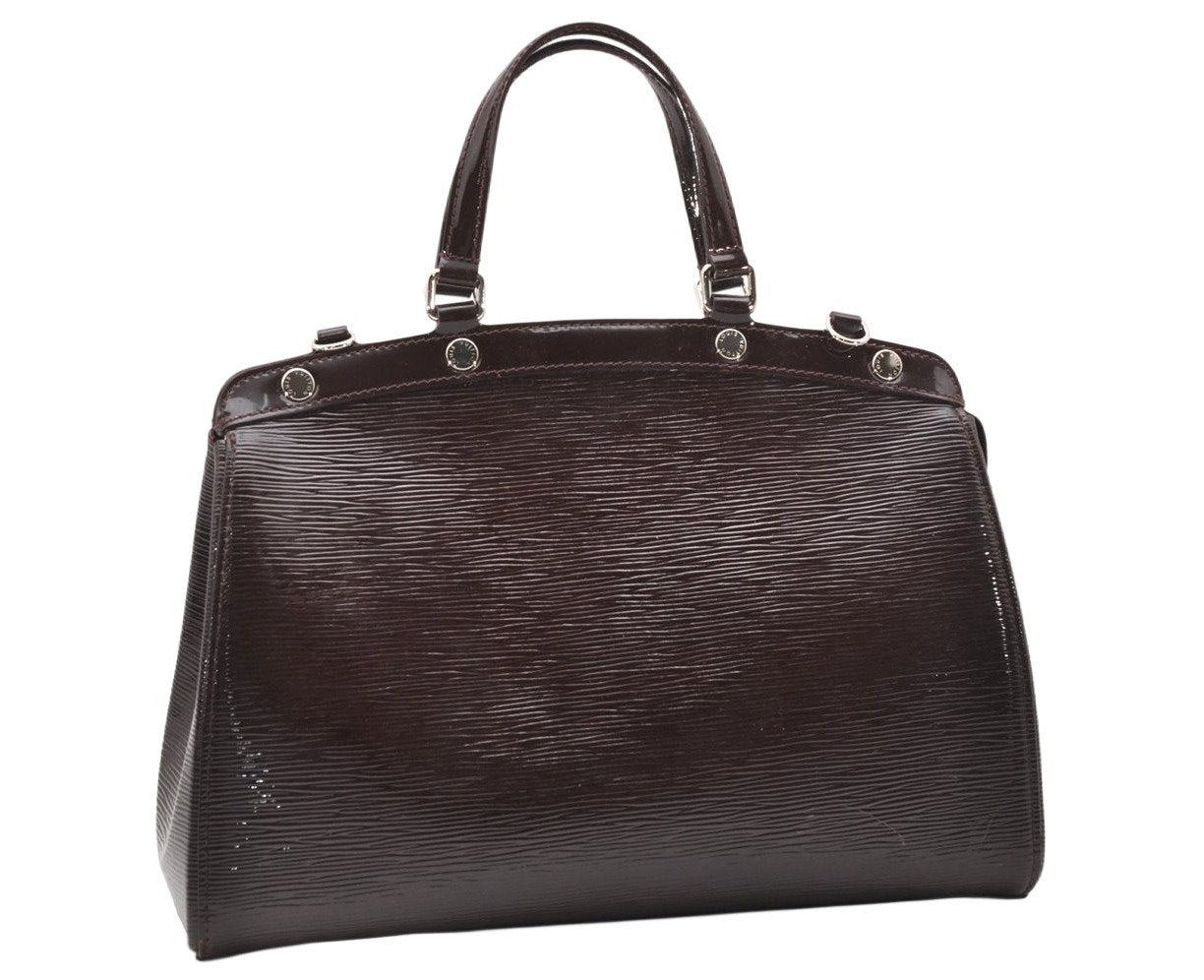 Authentic Louis Vuitton Epi Electric Brea MM 2Way Hand Bag M40485 Wine Red 5164K