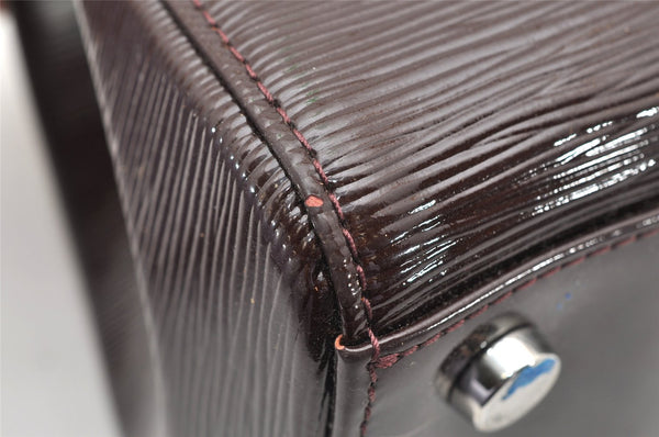 Authentic Louis Vuitton Epi Electric Brea MM 2Way Hand Bag M40485 Wine Red 5164K